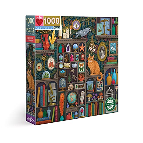 eeBoo Piece and Love Alchemist Cabinet 1000 Piece Square Jigsaw Puzzle, Multicolor (PZTALC)