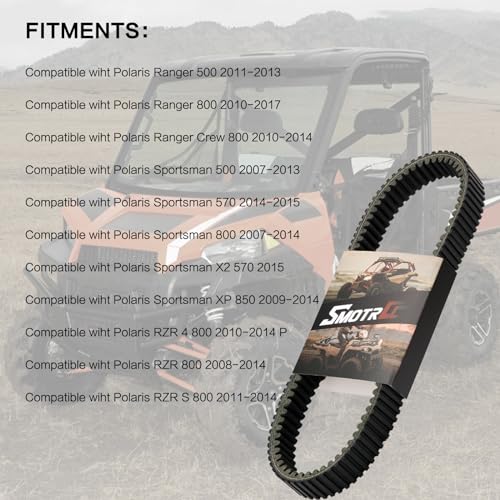 Image of 3211162 CVT Drive Belt for Polaris RZR 800 Ranger 500 /800 | Fits RZR /Ranger /Sportsman, Replaces 3211133 /3211118 /24G4022, Heat Resistant, Trail Spare Belt