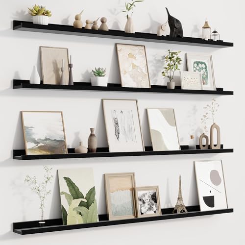 Fun Memories Picture Ledge Shelf for Wall, Floating Shelves Set