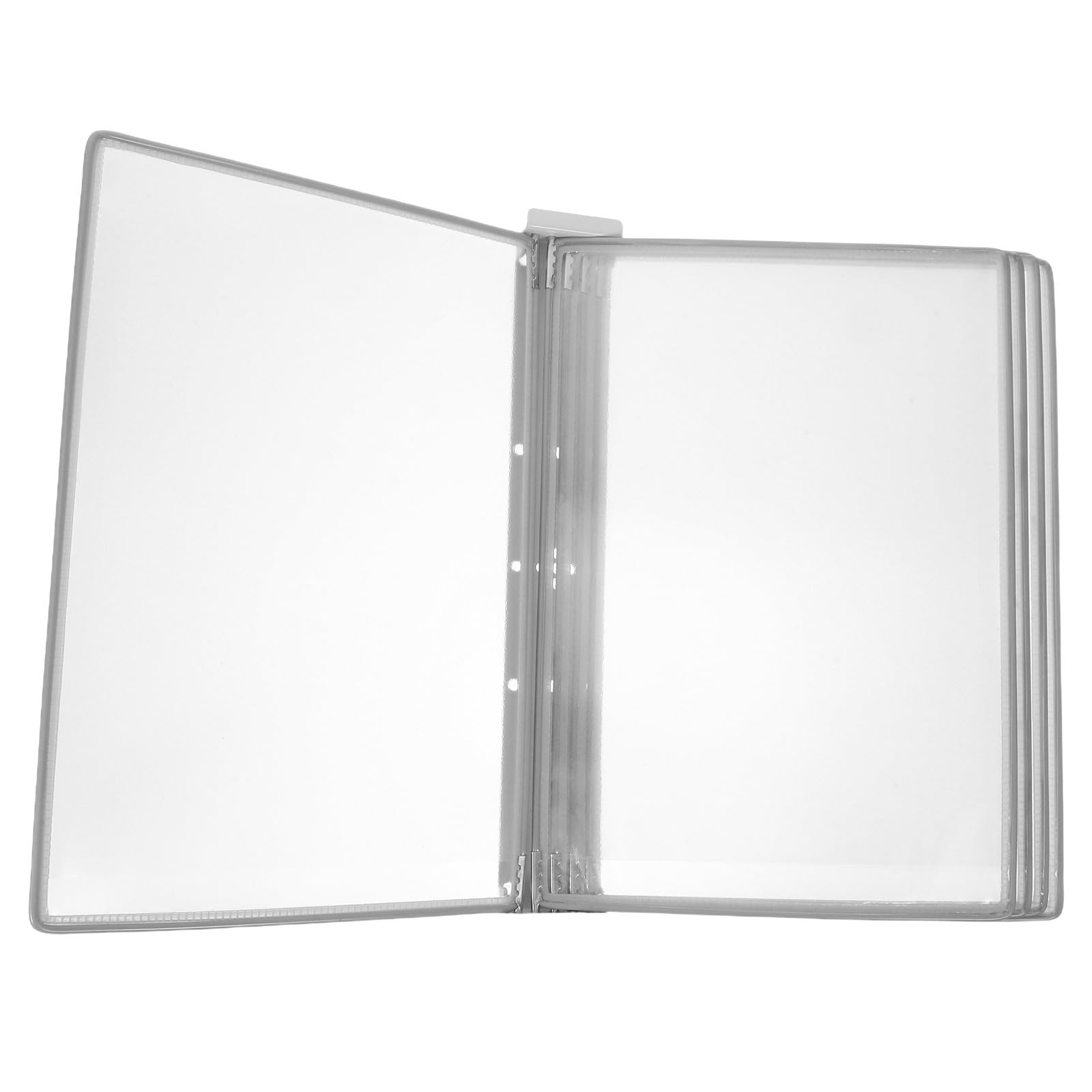 Zerodeko Porta Cartelle Sospese da Parete per Accesso Rapido in Ferro e Pvc, Organizer Ufficio Documenti A4 Design Salvaspazio e Struttura a 5 Pagine in Ambienti Pubblici e Uffici