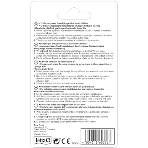 Tetra AS 40 Ausströmerstein - ideal in Kombination mit APS Aquarienluftpumpen