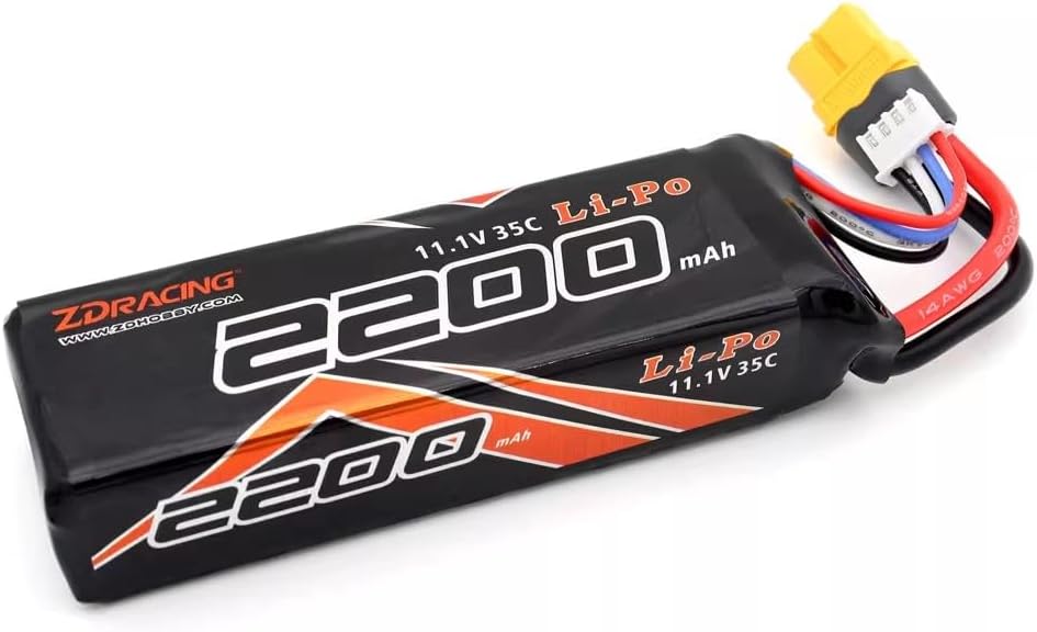ZD Racing 2200mah 11.1v 35c 3S Lipo Battery for ZD Racing MT16 BX12 RX12 RLAARLO XTS P12 Gladiator X12 RC Remote Control Car