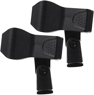 SUPVOX 4 Peças Clipe De Microfone Clipes De Plástico Microfone Portátil Microfone Com Fio Clipe De Montagem De Microfone No Microfone Suportes De Microfone Braçadeiras De Microfone Clipe