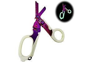 Emergency Scissors: Luminous-purple, Multifunction Trauma Shears for Outdoor Camping Rescue Tools