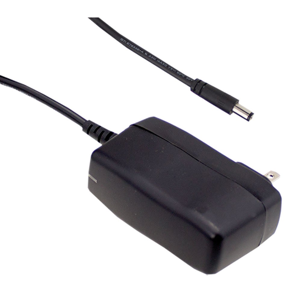 MEAN WELL SGA60U12-P1J 12V 5 Amp 60W Slim Wall-Mount Power Adapter