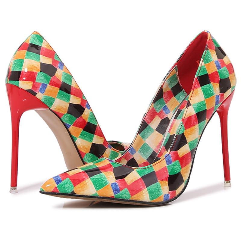 F&A LOVING Unisex Men's Women's High Stiletto Heels Pumps Closed Toe Sexy Shoes3