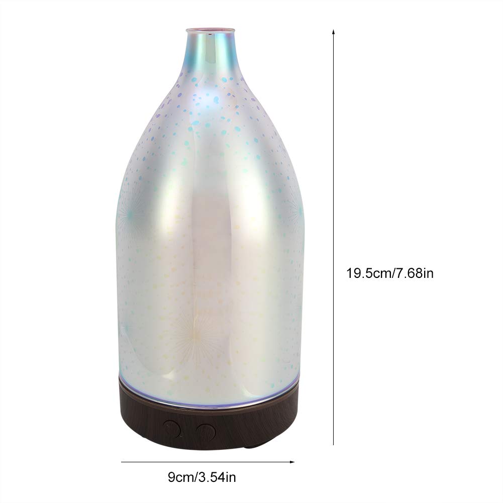 Diffusore e umidificatore di oli essenziali per aromaterapia ad ultrasuoni da 100 ml con luce notturna a LED per camera da letto e casa