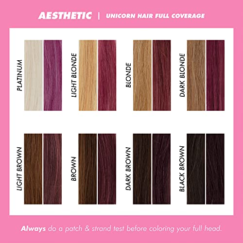 Lime Crime Unicorn Hair Dye Full Coverage, Aesthetic (Mauve) - Vegan And Cruelty Free Semi-Permanent Hair Color Conditions & Moisturizes - Temporary Mauve Hair Dye With Sugary Citrus Vanilla Scent #TOP4