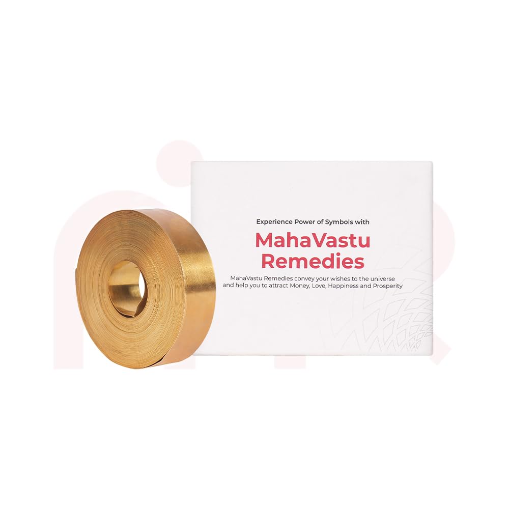 MahaVastu Brass Vastu Strip - 50ft Long | Metal Strip for Vastu Remedy for Toilet Seat and Negative Entrance-image-12