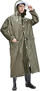 [Jerise] 【透明レインバイザー付き】 レインコート 大きいサイズ 男女兼用 リュック対応 超撥水 レインウェア バイク 自転車 雨具 レインポンチョ ロング 防水 防風 メンズ レディース 雨合羽 かっぱ 梅雨対策 豪雨対応 軽量 通勤通学 収納袋付き