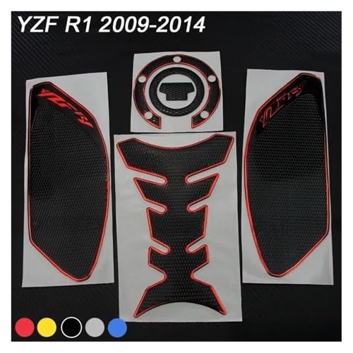 Protection réservoir moto 3D autocollant grip latéral Yamaha YZFR1 1000 - 2