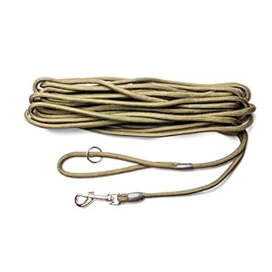 Dog & Field Laisse pour Chien 2 en 1 10 m en Nylon tressé Ultra Doux