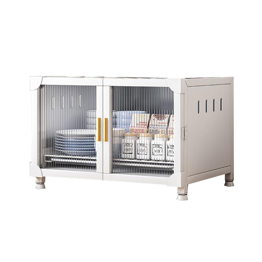 Buffet de cuisine à porte en cristal idéal pour organiser votre salle à manger