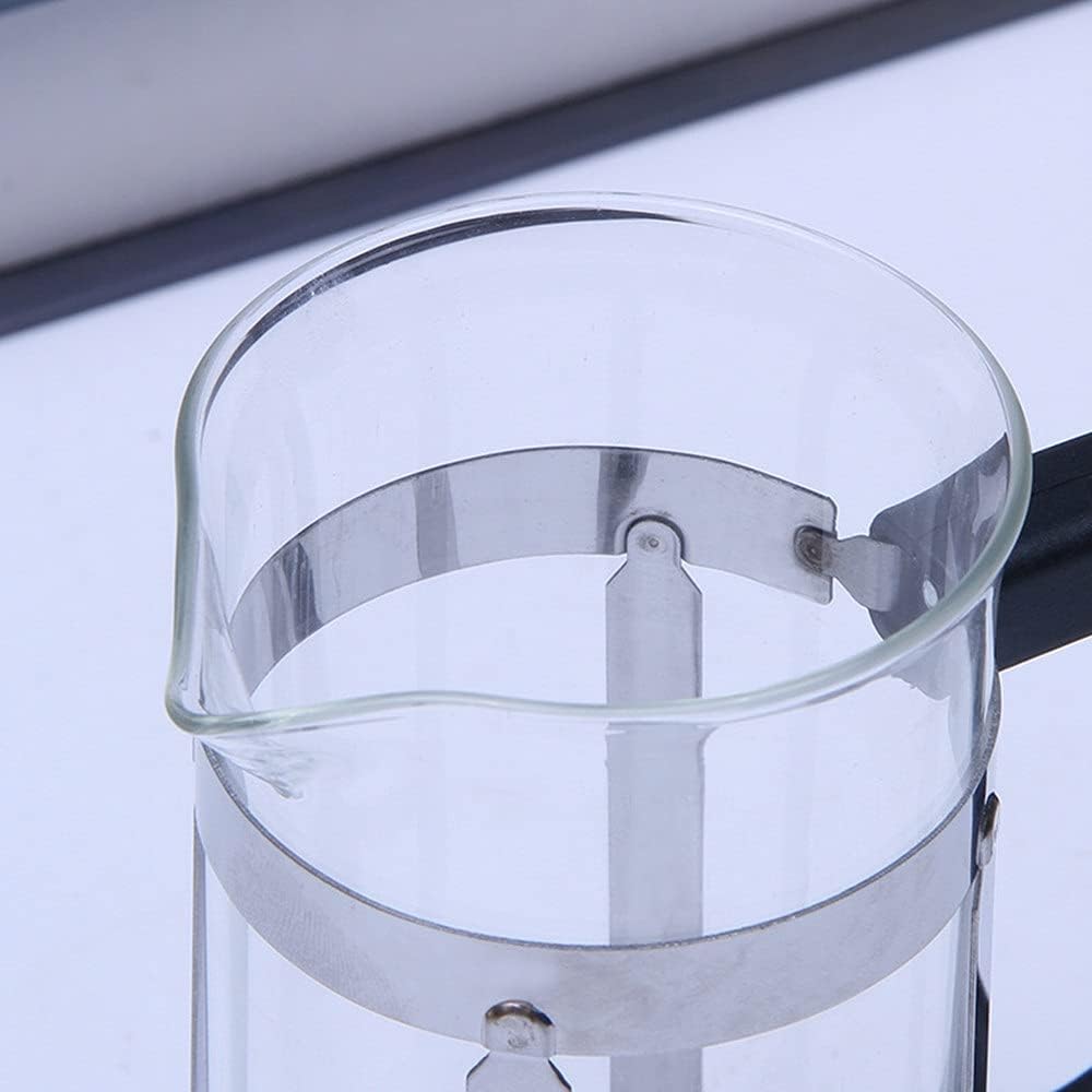 French Press Pot Double Walled Insulation Coffee Pot With Stainless Steel Filter Screen French Press Coffee Maker Easy To Clean And Use (Color : Black Size : 350ml)