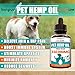 (2 Pack) Hemp Oil for Dogs & Cats - 10 000mg - Premium Hemp Extract - Anxiety Relief for Dogs - Grown & Made in USA - Omega 3, 6 & 9 - Supports Hip & Joint Health - Natural Relief for Pain