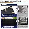 Windscreen4less 6'x50' Privacy Fence Screen Heavy Duty Windscreen Fencing Mesh Fabric Shade Net Cover for Outdoor Wall Garden Yard Pool Deck Black #4