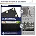 Windscreen4less 6'x50' Privacy Fence Screen Heavy Duty Windscreen Fencing Mesh Fabric Shade Net Cover for Outdoor Wall Garden Yard Pool Deck Black