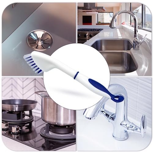 Ittaho Floor Scrub Brush With Long Handle - 53 Inch Deck Brush,Grout Cleaner Brush And Small Cleaning Brush Set For Scrubbing Tile Marble Stone Bathroom Patio Garage Deck Floor Brush Cleaning thumb #8