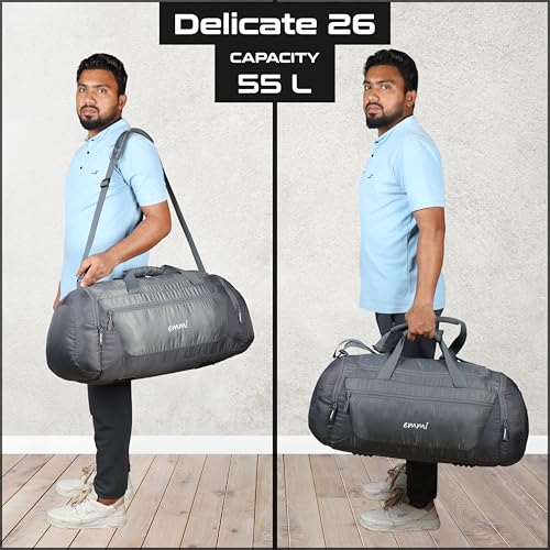 Image of Emmi Delicate Duffle Bag 55 L|Travel Bag for Men and Women |Weekend Holiday and Gym Bag |Sustainable and Durable Cabin Bag|Water Repellent |18 Months Warranty