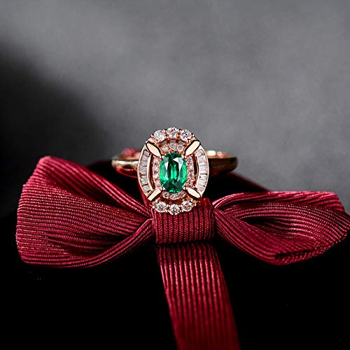 Ficha técnica Anillos de Mujer Oro 18K Anillo de Compromiso para Mujer 0.5ct Esmeralda Diamante Anillos Joyería de San Valentín Talla 22 - Fernando Cortés Ficha técnica Anillos de Mujer Oro 18K Anillo de Compromiso para Mujer 0.5ct Esmeralda Diamante Anillos Joyería de San Valentín Talla 22 - Fernando Cortés