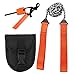 Survival Chainsaw Pocket Hand Saw 29-Inch Folding Survival Chain Saw with Strong Sharp Teeth for Camping Hiking Hunting Gardening and Outdoor Emergency Includes Fire Starter and Carry Pouch