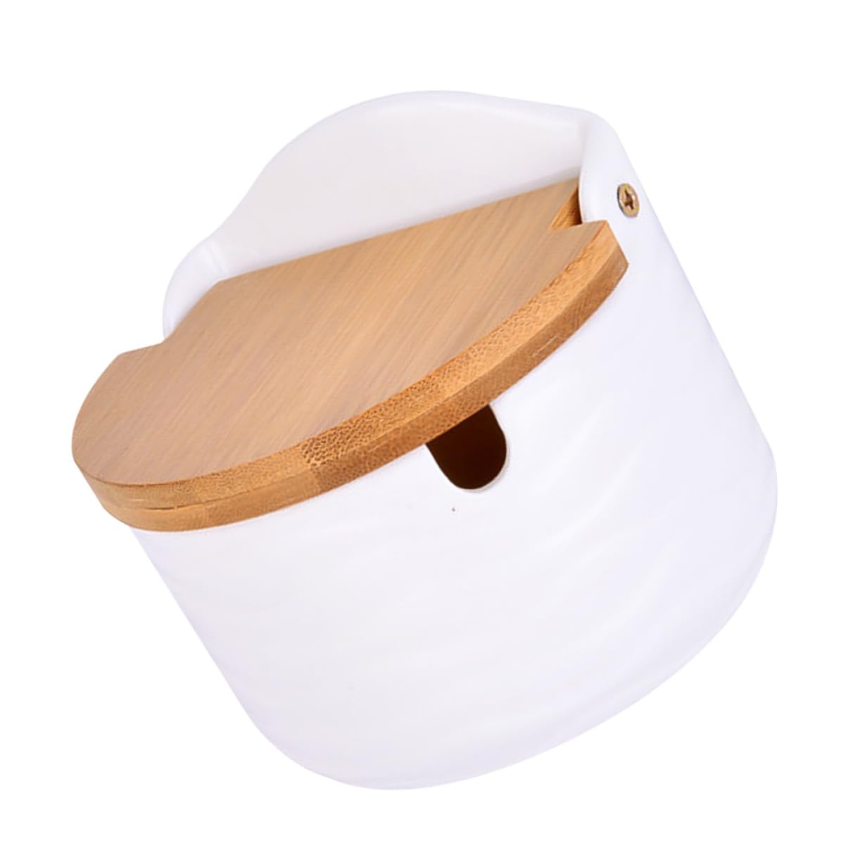 Cabilock Ceramic Seasoning Pot with Lid Compact Condiment Container for Kitchen Storage and Stylish Spice Jar for Seasonings and Medicine Housewarming present