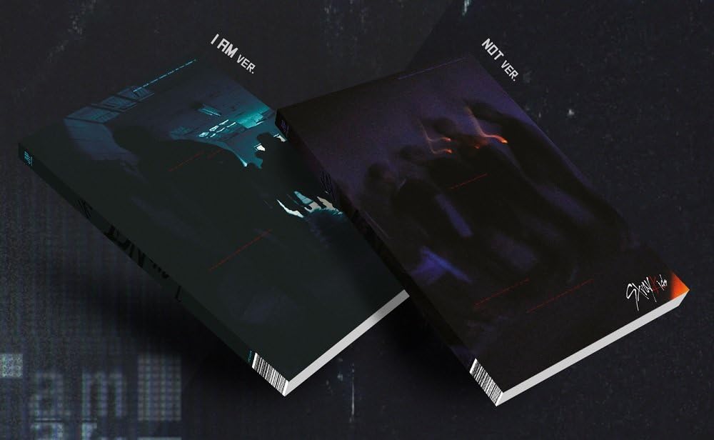 JYP Entertainment STRAY KIDS - I am NOT [I AM ver.] Mini Album CD+Photobook+3Photocards+Folded Official Group Poster+Postcard+Extra Photocard 8x10 inches Black