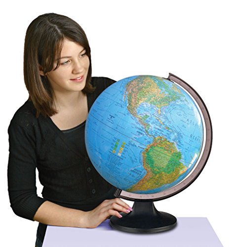 Replogle Spanish-Español Blue Ocean Illuminated Globe(12"/30Cm Diameter) Easy To Assemble #TOP2