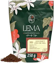 Café Gourmet em Grãos LEMA Pão de Mel 250g – 100% Arábica, Torra Artesanal, Notas Doces e Especiarias, Cultivado nas Matas de Minas (1, 250 gramas)