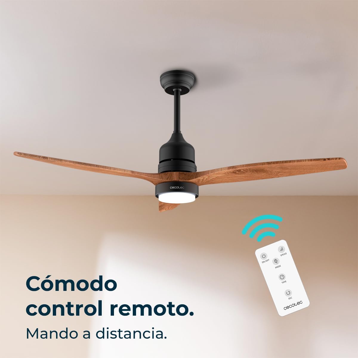 Cecotec Ventilador Techo EnergySilence Aero 5275 52" - 40W, DC, Mando a Distancia 8