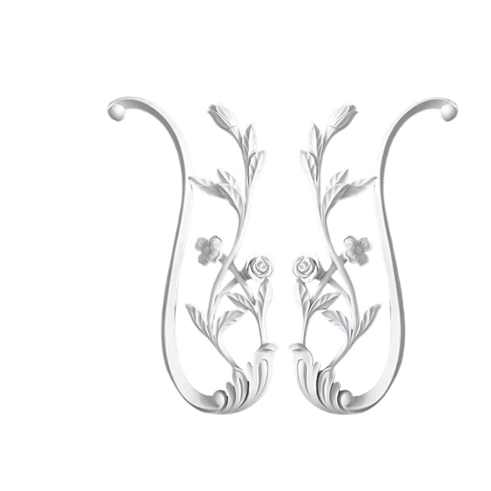 Jtksscs 27.1X12.1x1.4cm Wall Moulding Decorative Appliques Diy Carved Onlay For Bed Door And Onlays For Furniture Cabinet Wardrobe Decoration