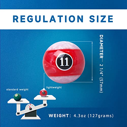 Gse 2 1/4-Inch Professional Regulation Size Billiards Pool Balls Set, Standard Set Of 16 Pearl Style Pool Balls For Billiard Table, Pool Table Accessories #TOP1