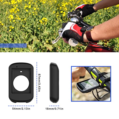 Create idea 2PCS Silicone Case Compatible with Garmin Edge 530 Bike GPS Anti-drop Protective Cover Skin Cycling GPS Replacement Accessories Black & White - Image 3