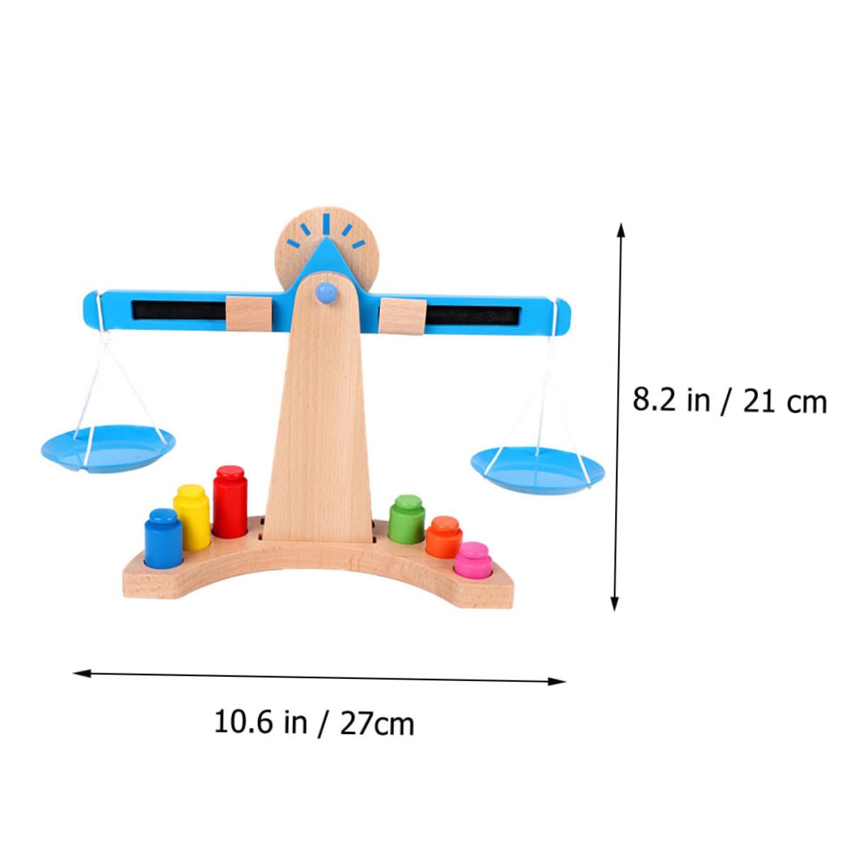 Juguete de Madera Equilibrio Infantil Educativa Montessori para Bebés Desarrollo de Creatividad y Cálculo Básico Regalo Seguro y Duradero para Pequeños