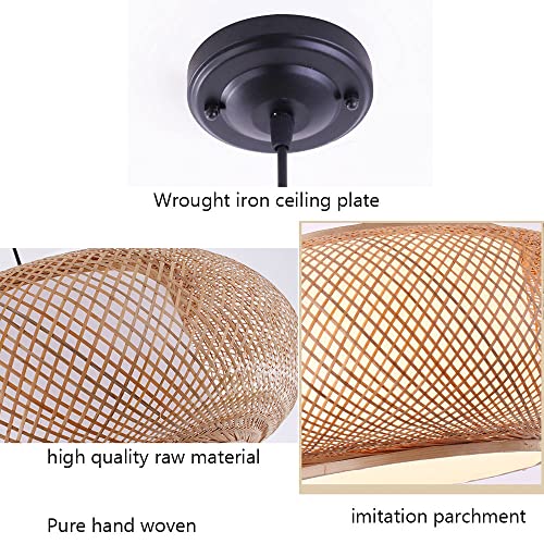Lámpara de mimbre tipo tambor ideal para iluminar tu sala de estar 8