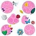 PUDSIRN - Stampi in silicone per torte e fondenti, mini fiori a forma di farfalla e foglie di fiori, in silicone, per torte di cioccolato, gelatina, zucchero e sapone (confezione da 6)