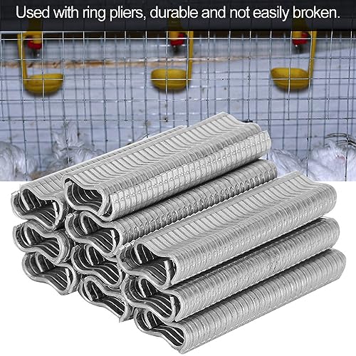 Agrafes à anneau en métal boucle 2.0 M avec pince de fixation pour cage