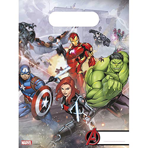 Preisvergleich Produktbild WOOOOZY Geschenktüten Avengers, 6 Stück