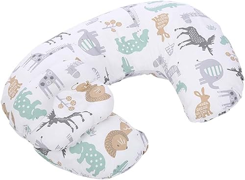 Almohada de lactancia transpirable para lactancia materna y biberón, almohadas de lactancia de apoyo para mamás  Tiempo boca abajo, apoyo sentado y
