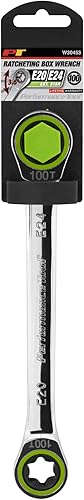 Miniatura 5 de Performance Tool W30451 - Llave abatible - 100 dientes de engranaje, acero al cromo vanadio, tamaños de estrella E10 y E12