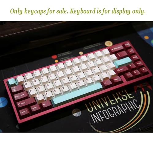 Image of surmen Classic Cherry Profile Keycaps Set, 170 Keys PBT Double Shot Gaming Keyboard Replacement Keys for Multi-Size Mechanical Keyboard Cherry Yaoye