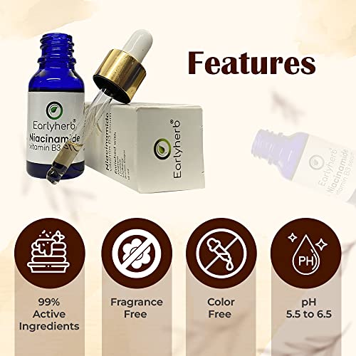 Image of Advanced Niacinamide Face Serum with Vitamin B3 | Reduces Acne, Dark Spots & Scars | Improves Skin Texture & Oil Balancing | Ideal for All Skin Types - 18ml
