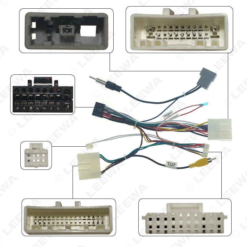 Car 16pin for Audio Wiring Harness with Canbus Box for Nissan Venucia T70 T90 Aftermarket Stereo Installation Wire Adapter - (Color Name: Harness CANBUS Box)