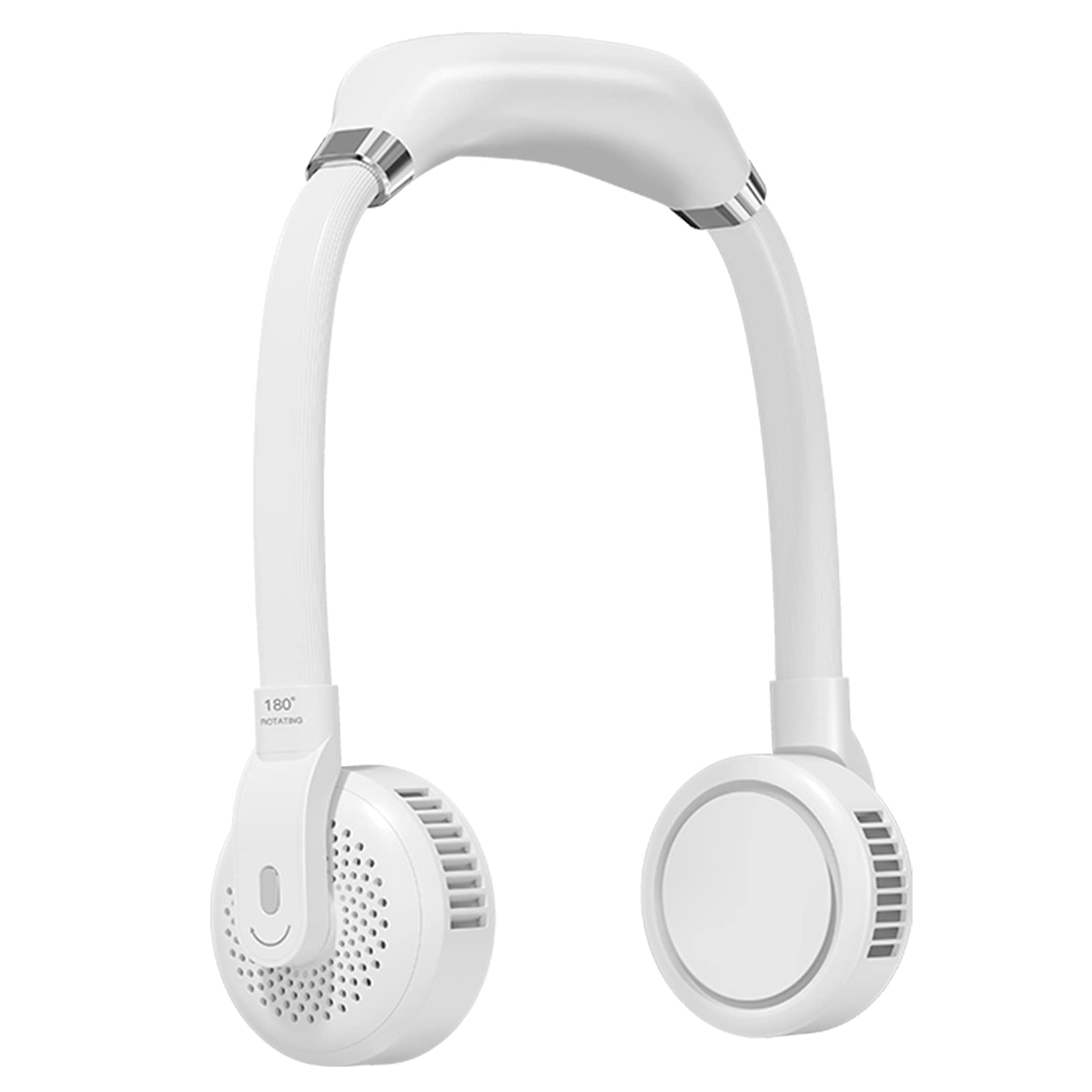 Ventilateur tour de cou portable à 3 vitesses réglables avec alimentation USB