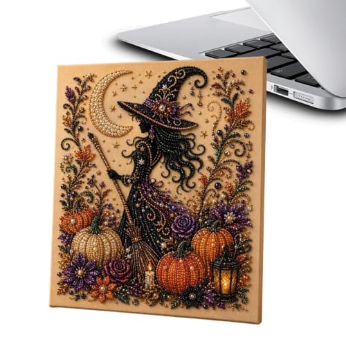 Arte con perlas DIY para Halloween: decoración festiva de otoño para la pared