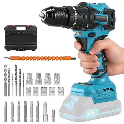 �d���h���C�o�[�y���̃P�[�X�t���z�}�L�^ 18V �݊� 1��4�� �d���h�����h���C�o�[�E�u���V���X���[�^�[�E�ő�50N.m�E���A�m�b�N ���i�ϑ� �[�d���h���C�o�[ LED���C�g ��i�K�X�s�[�h���� ���t�]�ؑ� ���^ �R�[�h���X �[�d�� �C���p�N�g�h���C�o�[ 