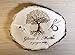 Porta fedi su fetta di legno con albero della vita da 10 a 15 cm, portafedi personalizzato per matrimonio o altro evento speciale anniversario, fedi nuziali