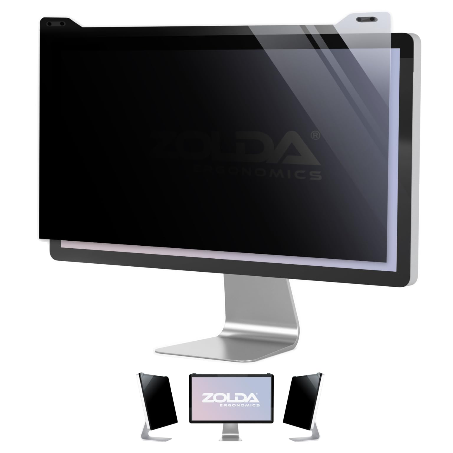 Zolda Filtro per lo schermo del computer per la privacy - Pellicola Privacy, Anti Luce Blu, Antiriflesso e Antigraffio. Protegge la sua Privacy e i suoi Occhi. Rimovibile (20" a 22" pollici)