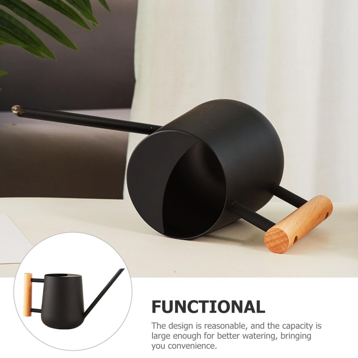 Gadpiparty Annaffiatoio per Piante da Interno in Acciaio Inox 900Ml Beccuccio lungo Ergonomico Annaffiatoio Piccolo per Fiori e Piante Succulente Adatto per Casa Ufficio e Giardino