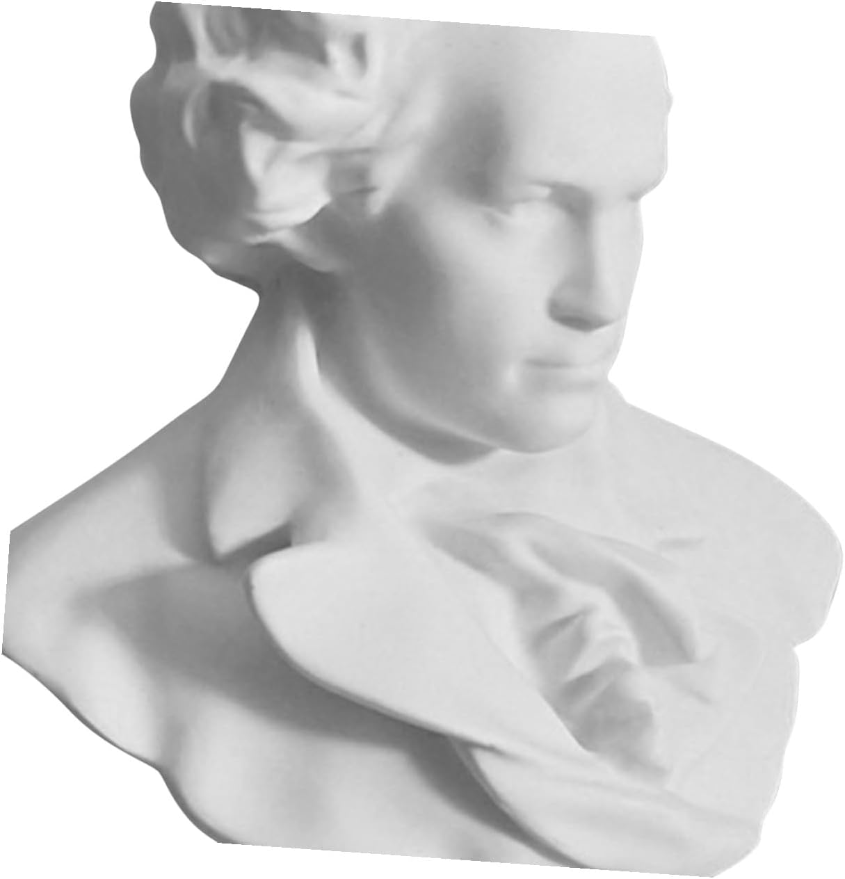 VOSAREA Classical Bust Sculpture Resin White European Style Decor